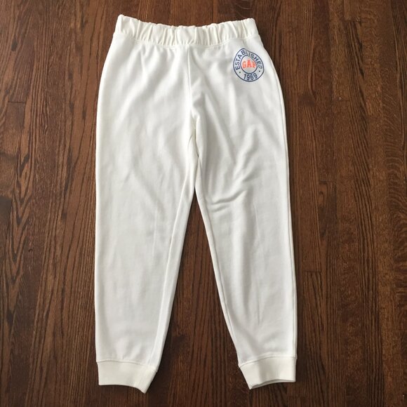 ❤️4/$20 GAP white sweat pants/joggers sz M - Picture 1 of 6